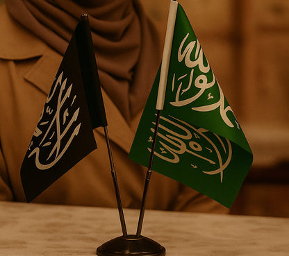 KELİME-İ TEVHİD MASA BAYRAĞI SETİ 2Lİ